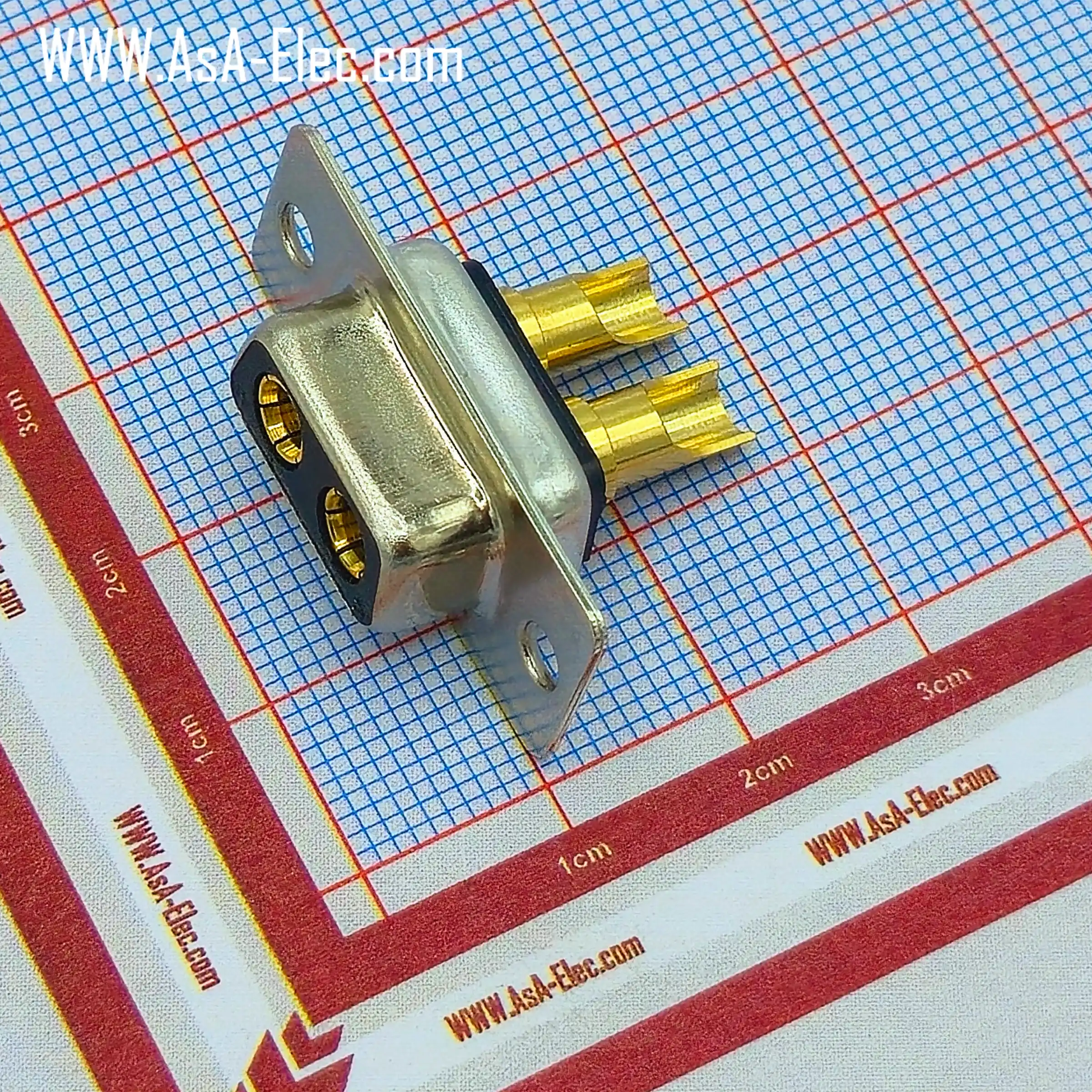 POWER D-SUB 2W2 SOLDER CUP-FEMALE